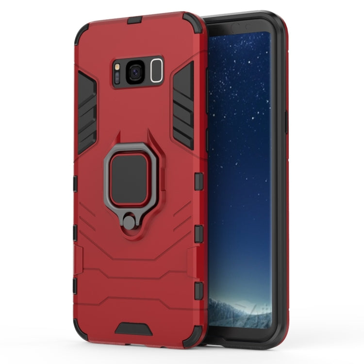 適用於三星Galaxy S8 Plus 指環鋼鐵俠 PC + TPU防摔防震保護套