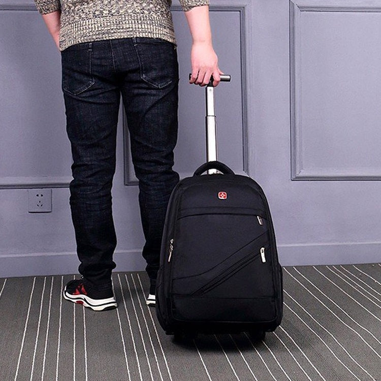 18寸牛津紡拉杆書包雙肩包商務旅行箱包小學生初中生背包