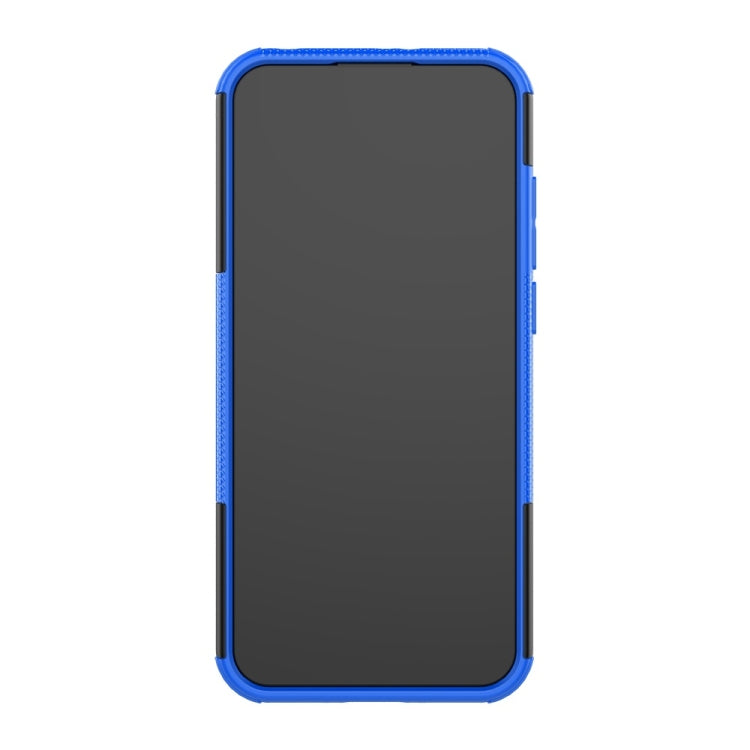 適用於華為榮耀8A / Y6 2019 輪胎紋TPU+PC炫紋手機殼 帶支架