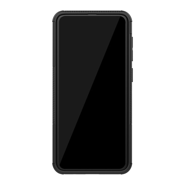 適用於Galaxy A50 / A20 / A30,輪胎紋TPU+PC炫紋手機殼 帶支架