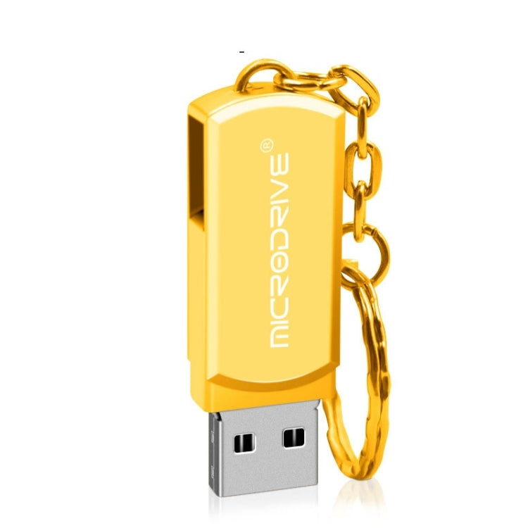 MicroDrive 128GB USB 2.0 創意個性金屬U盤帶鑰匙扣
