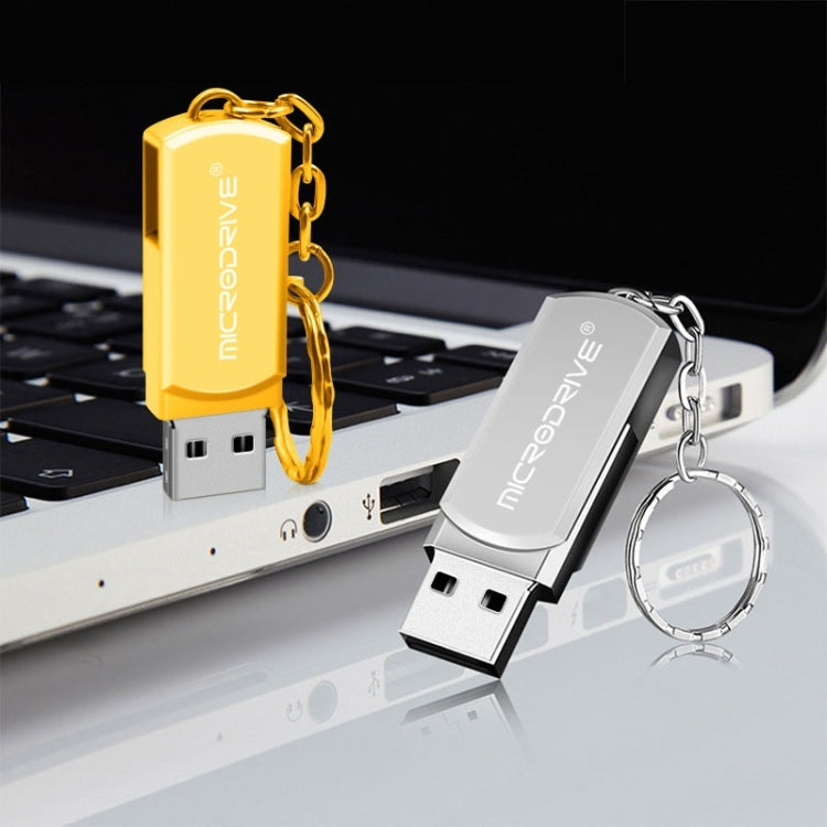 MicroDrive 16GB USB 2.0 創意個性金屬U盤帶鑰匙扣