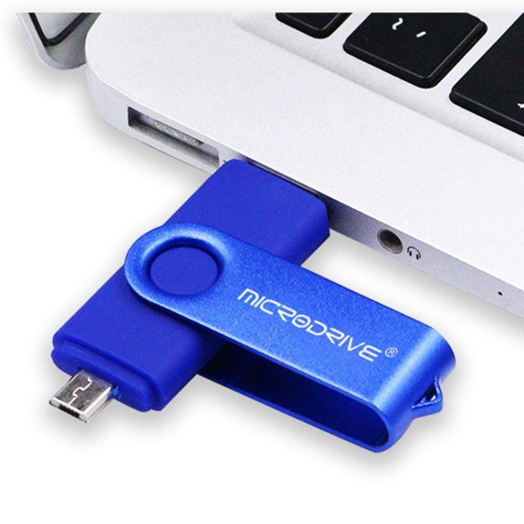 MicroDrive 8GB USB 2.0 手機電腦兩用旋轉OTG金屬U盤