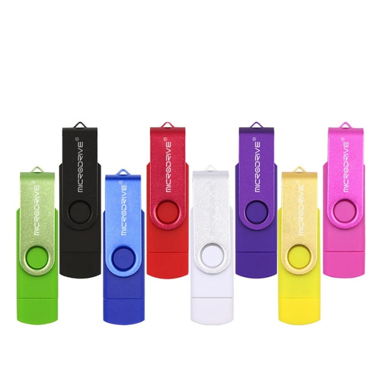 MicroDrive 64GB USB 2.0 手機電腦兩用旋轉OTG金屬U盤