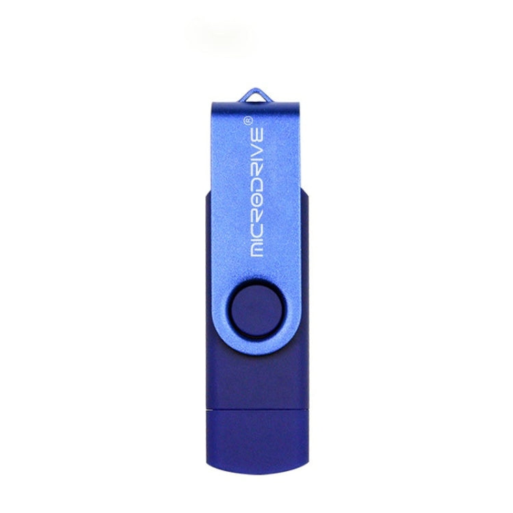 MicroDrive 128GB USB 2.0 手機電腦兩用旋轉OTG金屬U盤