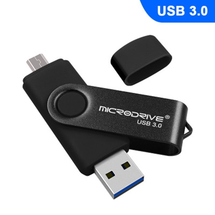 MicroDrive 16GB USB 3.0 安卓手機電腦兩用OTG金屬旋轉U盤