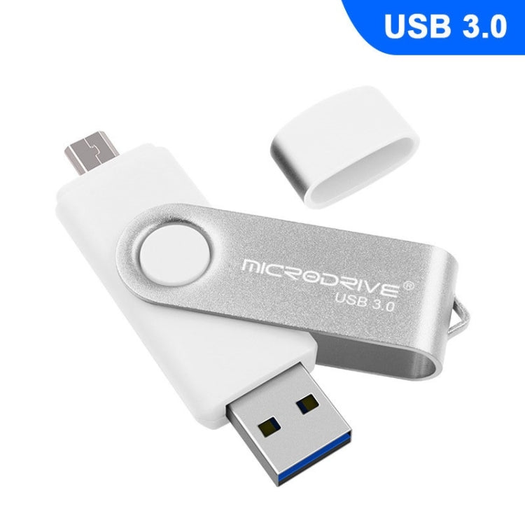 MicroDrive 16GB USB 3.0 安卓手機電腦兩用OTG金屬旋轉U盤