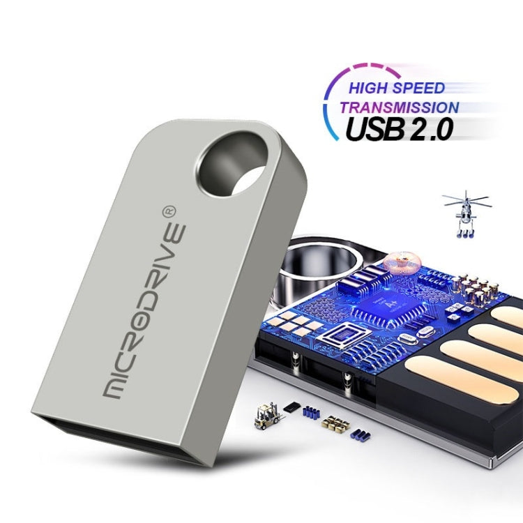 MicroDrive 4GB USB 2.0 迷你半圓金屬U盤