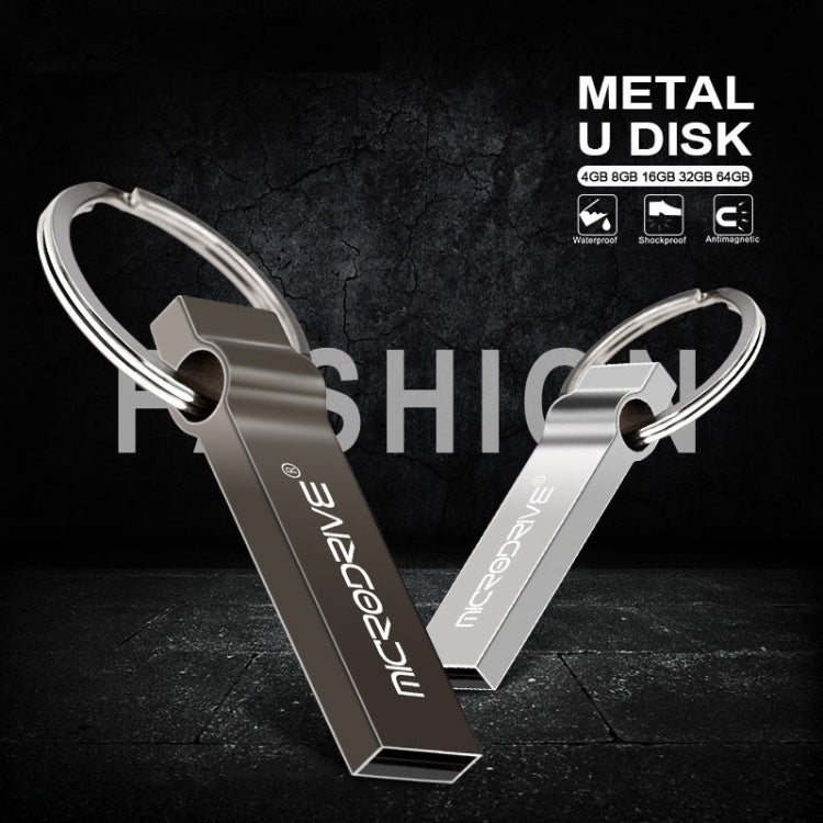 MicroDrive 128GB USB 2.0 金屬鑰匙扣U盤