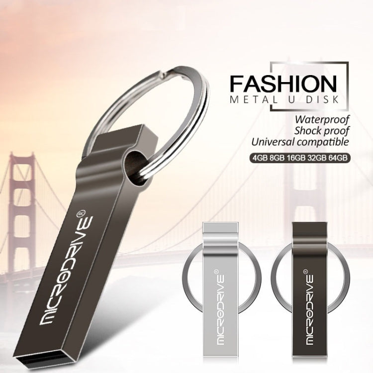 MicroDrive 128GB USB 2.0 金屬鑰匙扣U盤