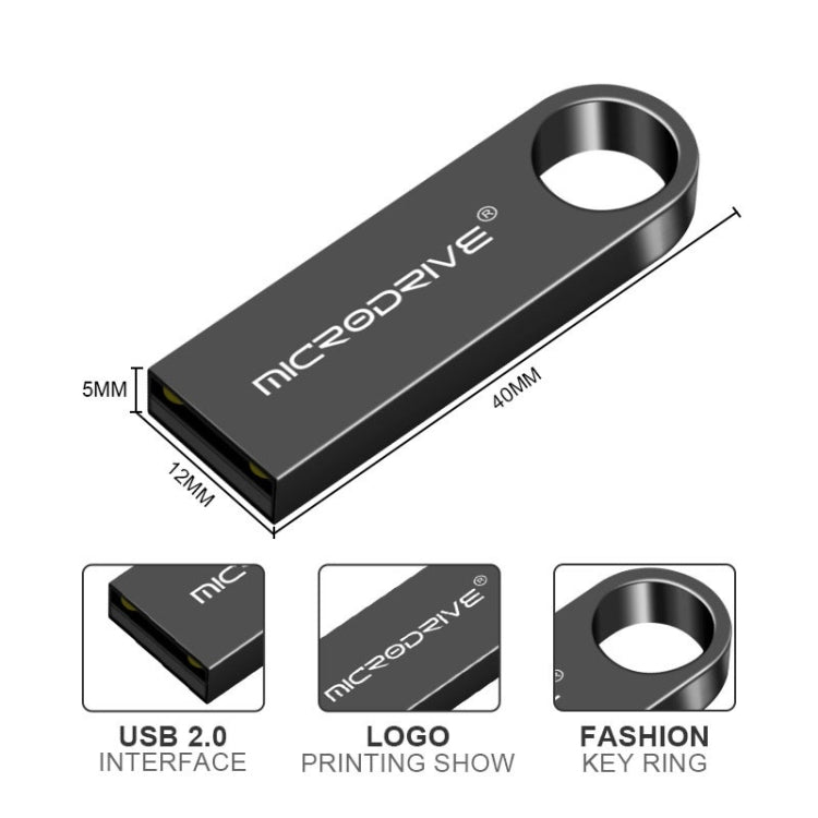 MicroDrive 128GB USB 2.0 金屬防水高速U盤