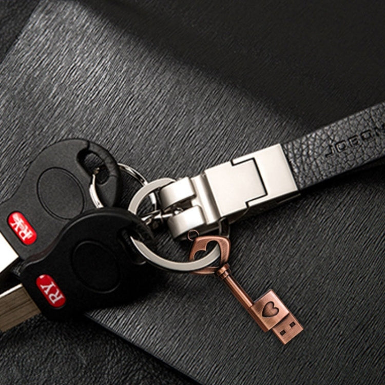 MicroDrive 128GB USB 2.0 銅製愛心鑰匙U盤