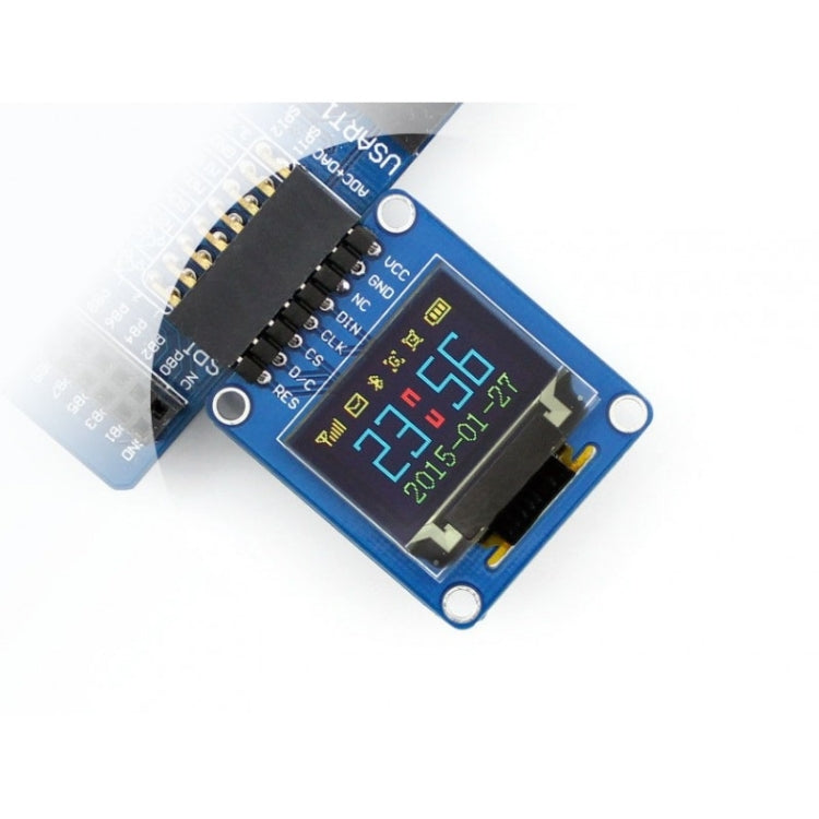 Waveshare 0.95英寸RGB OLED ，SPI接口，彎曲水平針頭10507