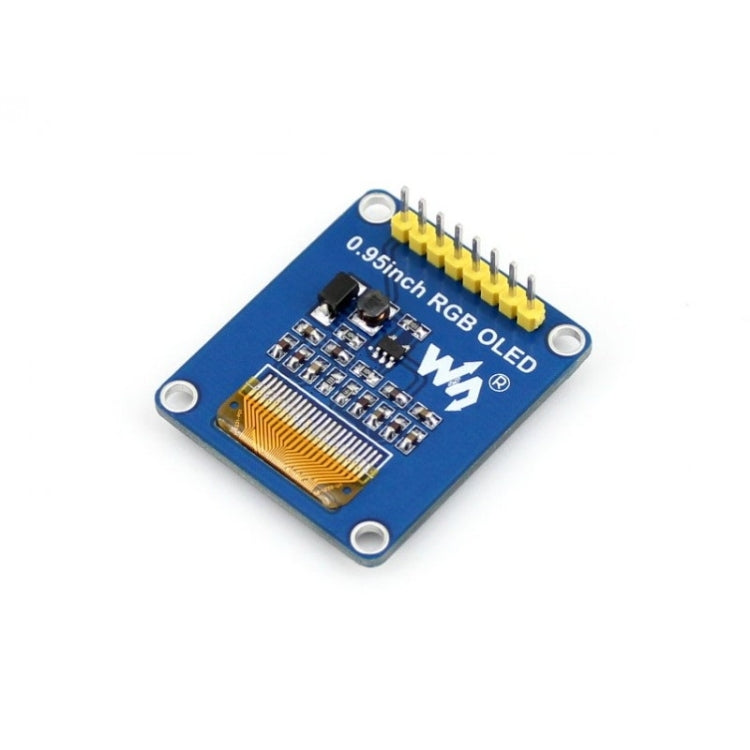Waveshare 0.95英寸RGB OLED ，SPI接口，直垂直針頭10514