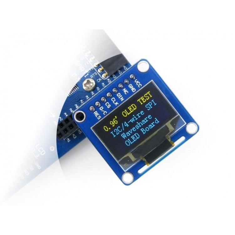 Waveshare 0.96英寸128*64 OLED ，SPI/I2C接口，直垂直針頭9092