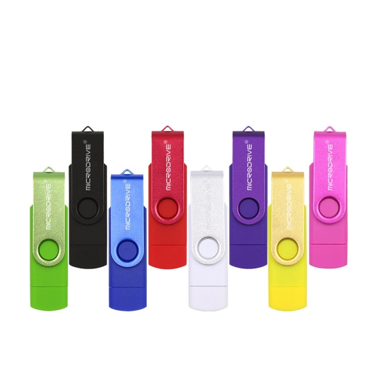 MicroDrive 32GB USB 2.0 手機電腦兩用旋轉OTG金屬U盤