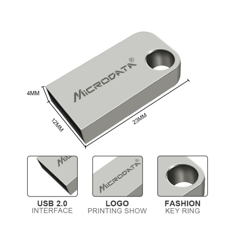 Microdata 32GB USB2.0迷你金屬U盤