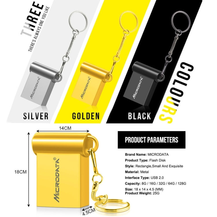 MiCRODATA 16GB USB2.0電腦汽車兩用迷你U盤