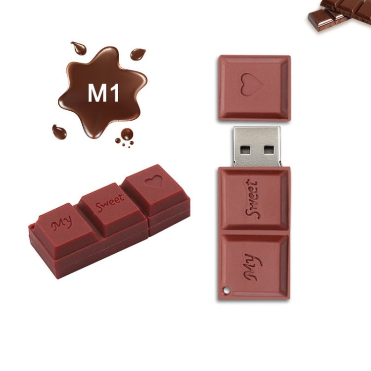 MicroDrive 128GB USB2.0創意單排巧克力U盤