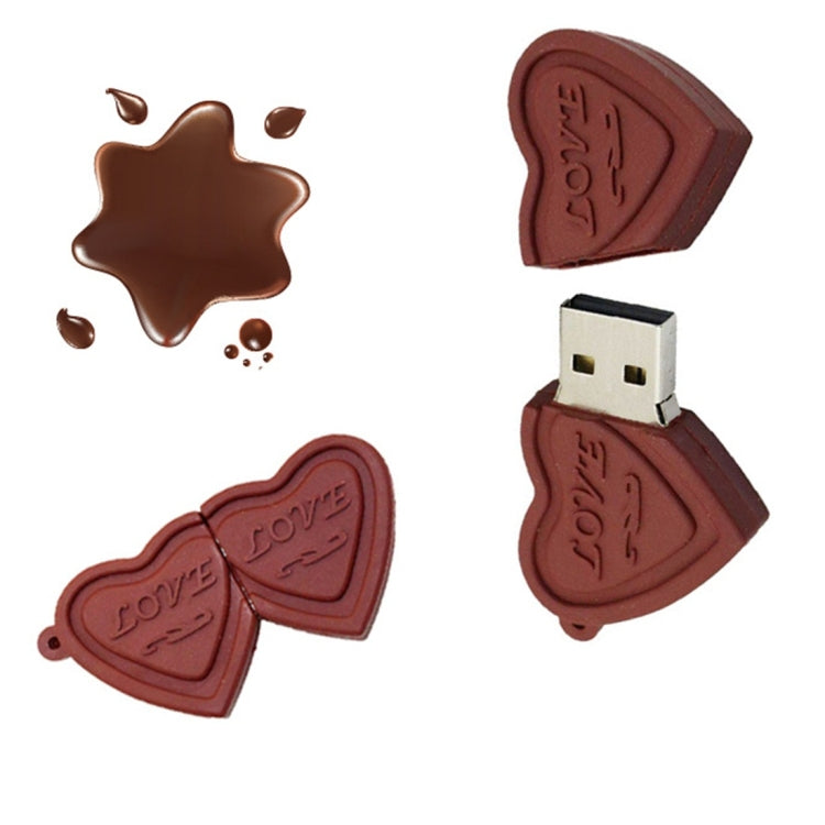 MicroDrive 128GB USB2.0創意愛心巧克力U盤