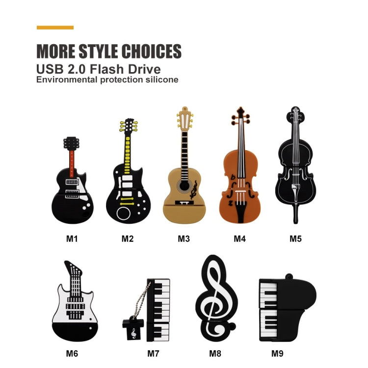 MicroDrive 128GB USB2.0黑白吉他U盤
