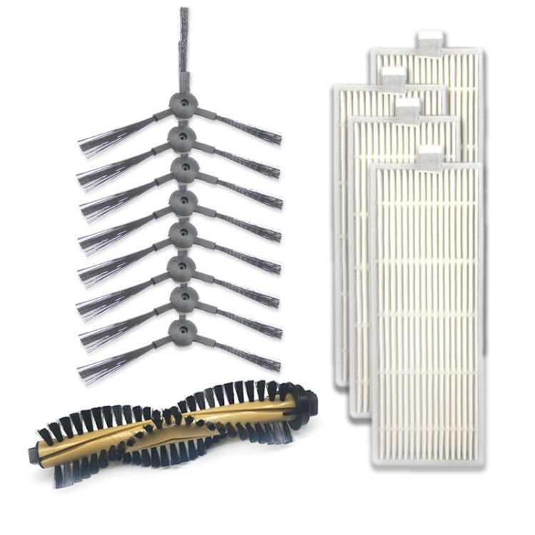 XI217 適用於ILIFE A4邊刷K614*4+濾網I207*4+主刷I202 套裝