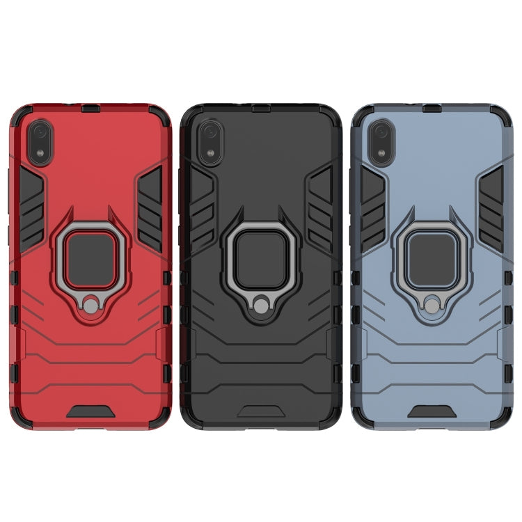 適用於紅米 7A 指環鋼鐵俠PC  +TPU防震保護套