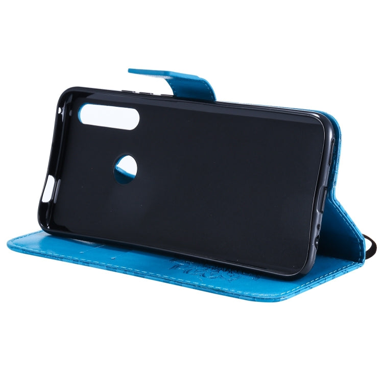 適用於華為 P smart Z / Y9 Prime  壓花太陽花圖案左右開皮套, 帶支架&卡槽&錢夾&掛繩