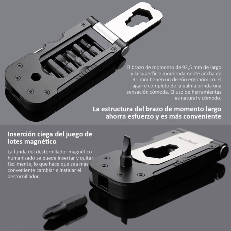 Nextool 多功能自行車工具迷你袖珍自行車工具箱戶外扳手維修工具磁套