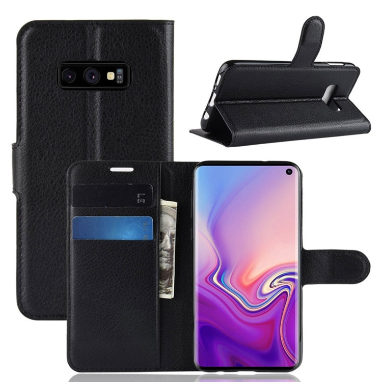 適用於Galaxy S10e荔枝紋理水平翻蓋皮套