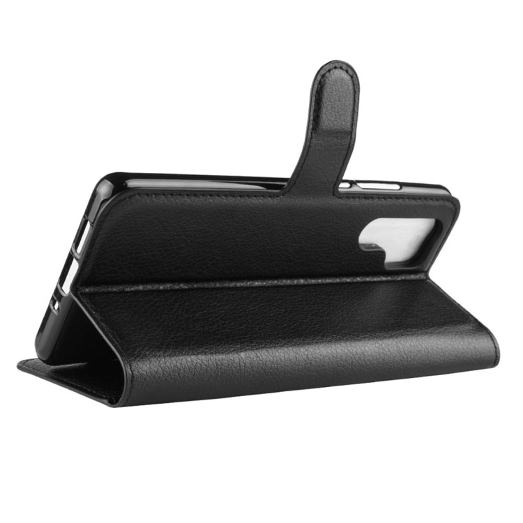 適用於華為P30 Pro荔枝紋理水平翻蓋皮套