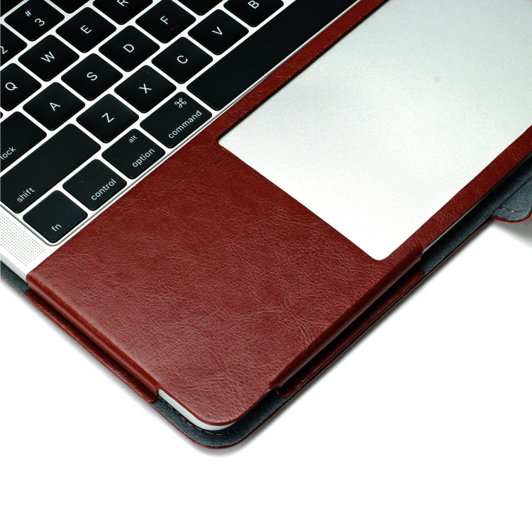 適用於Macbook Pro 13.3 inch A1989  筆記本瘋馬紋左右開PU皮套