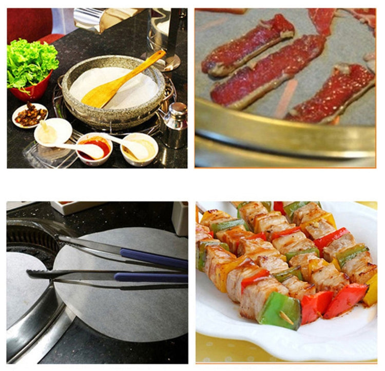 家用食品級鋁合金廚房不粘塗層漢堡壓制模具肉餡餅模具+硅油紙, 1PC Black Handle