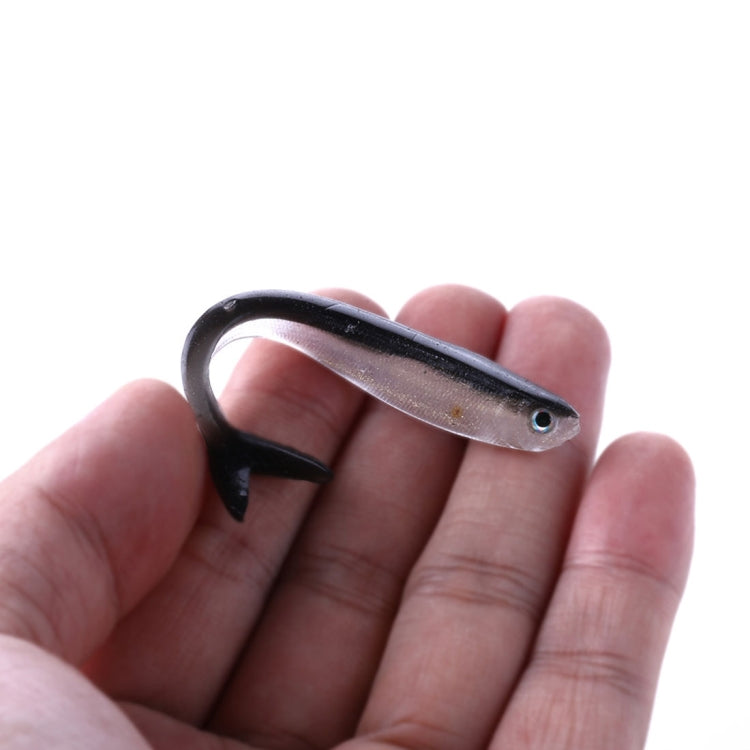 HENGJIA SO101 8cm/2g 10個裝雙色小魚路亞軟餌 釣魚泥鰍軟魚餌