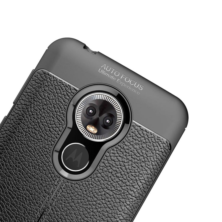 適用於摩托羅拉 E6 皮紋TPU防摔手機保護殼