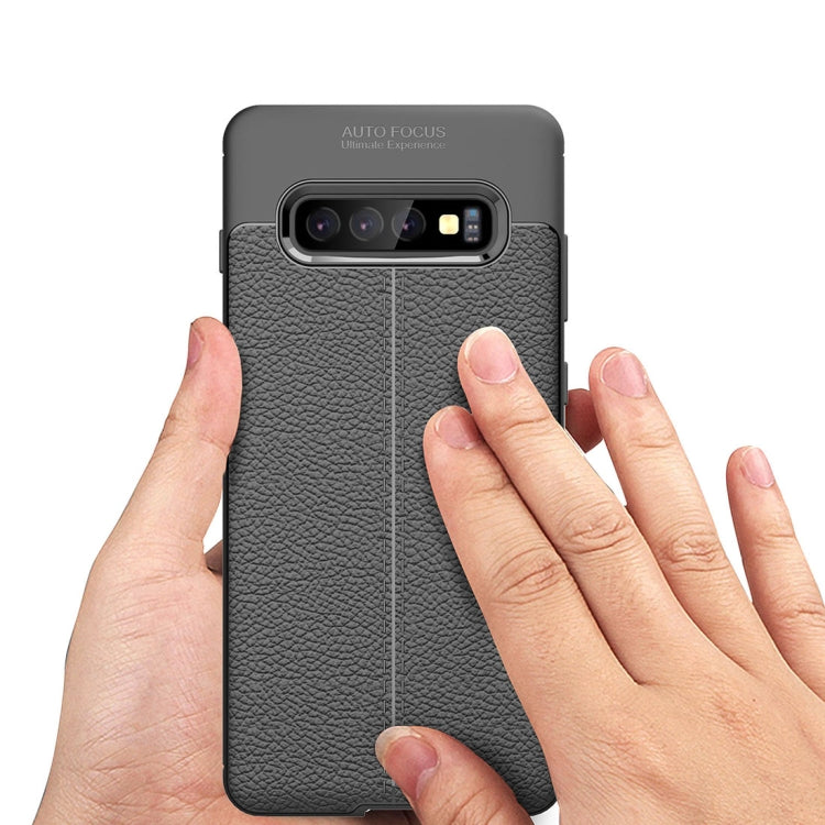 適用於三星蓋樂世 S10+ 皮紋TPU防摔手機保護殼