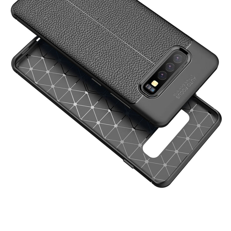 適用於三星蓋樂世 S10+ 皮紋TPU防摔手機保護殼