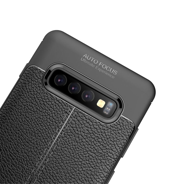 適用於三星蓋樂世 S10+ 皮紋TPU防摔手機保護殼