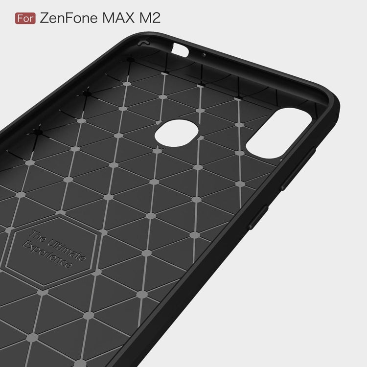 適用於華碩 ZenFone Max  拉絲紋碳纖維TPU手機保護殼